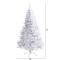 6ft. Pre-Lit White Artificial Christmas Tree, Clear LED Lights